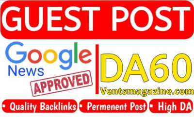 I Will Publish your interview or article 0n Google news website, Ventsmagazine.com DA 60+