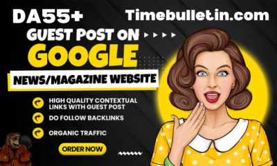 Publish Guest Post in Google news website, Timebulletin.com DA 55+